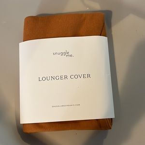 Snuggle me organic - infant lounger cover in color ember